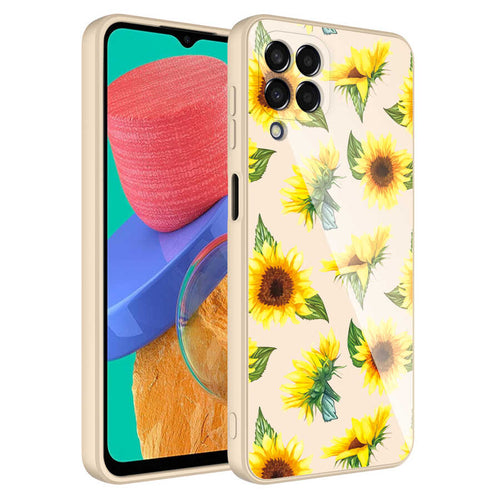 Galaxy M33 Kılıf Kamera Korumalı Desenli Sert Silikon Zore Epoksi Kılıf - NO2