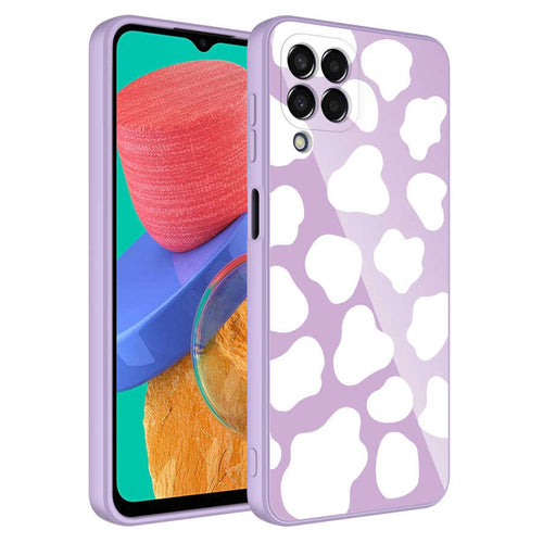 Galaxy M33 Kılıf Kamera Korumalı Desenli Sert Silikon Zore Epoksi Kılıf - NO6