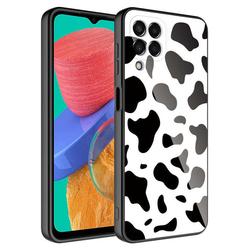 Galaxy M33 Kılıf Kamera Korumalı Desenli Sert Silikon Zore Epoksi Kılıf - NO7