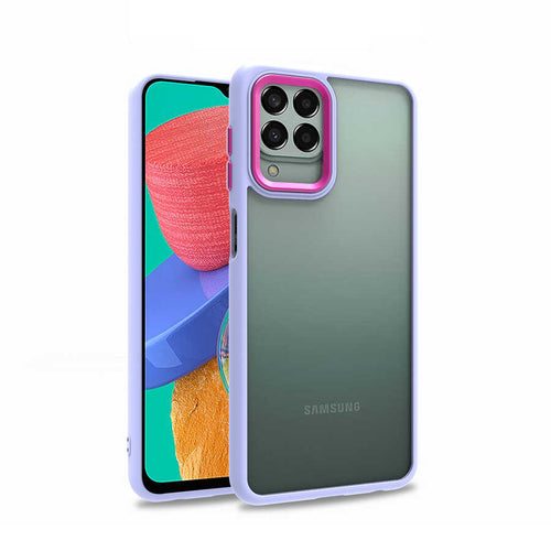 Galaxy M33 Kılıf Zore Flora Kılıf - Lila