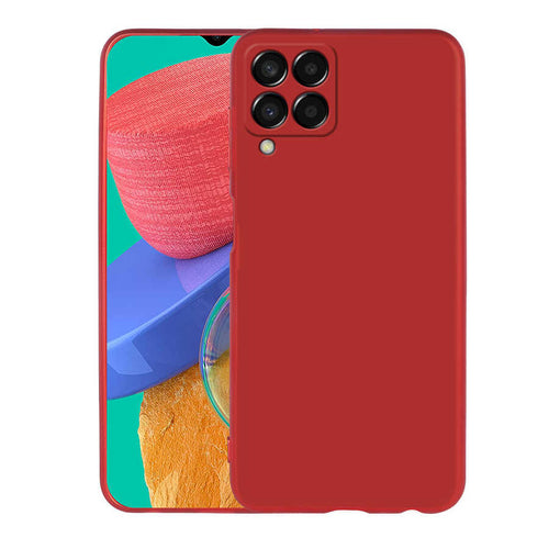 Galaxy M33 Kılıf Zore Premier Silikon Kılıf - Kırmızı