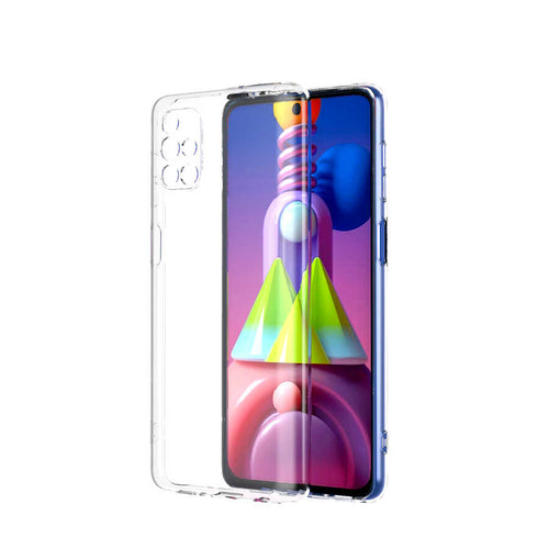 Galaxy M51 Kılıf Zore Kamera Korumalı Süper Silikon Kılıf - Renksiz