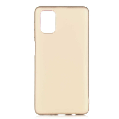 Galaxy M51 Kılıf Zore Premier Silikon Kılıf - Gold