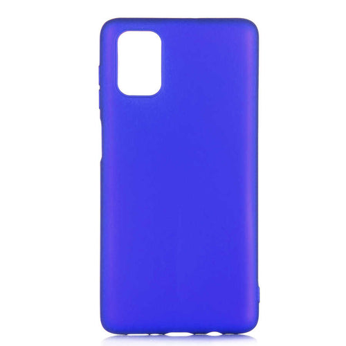 Galaxy M51 Kılıf Zore Premier Silikon Kılıf - Saks Mavi