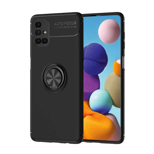 Galaxy M51 Kılıf Zore Ravel Silikon Kılıf - Siyah