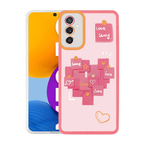 Galaxy M52 Kılıf Zore M-Fit Desenli Kılıf - Love Story No2