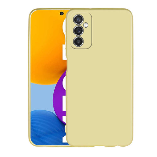 Galaxy M52 Kılıf Zore Premier Silikon Kılıf - Gold