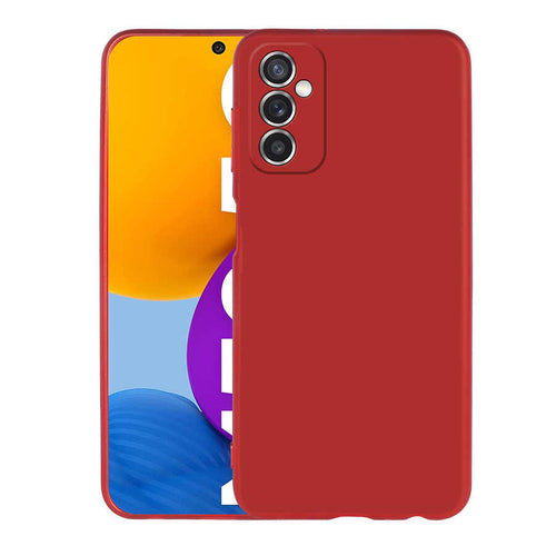 Galaxy M52 Kılıf Zore Premier Silikon Kılıf - Kırmızı