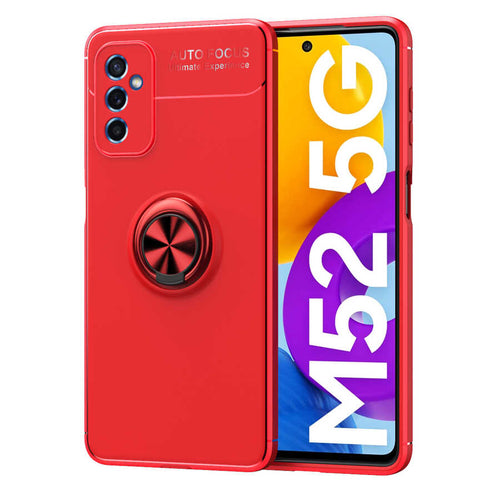 Galaxy M52 Kılıf Zore Ravel Silikon Kılıf - Kırmızı