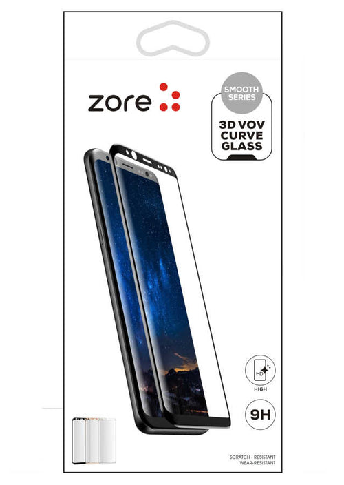 Galaxy Note 10 Plus Zore 3D Vov Curve Glass Ekran Koruyucu - Siyah