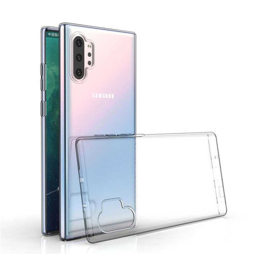 Galaxy Note 10 Plus Kılıf Zore Süper Silikon Kılıf - Renksiz