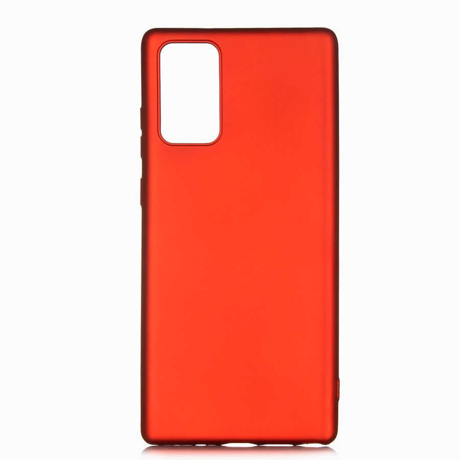 Galaxy Note 20 Kılıf Zore Premier Silikon Kılıf - Kırmızı