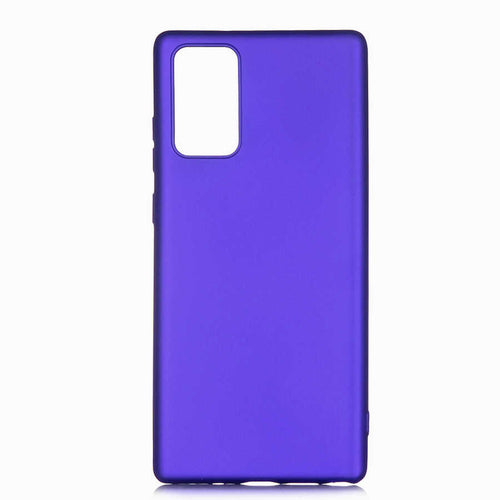 Galaxy Note 20 Kılıf Zore Premier Silikon Kılıf - Saks Mavi