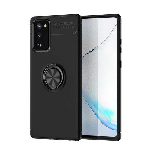 Galaxy Note 20 Kılıf Zore Ravel Silikon Kılıf - Siyah
