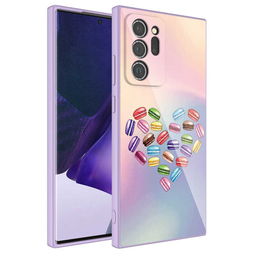 Galaxy Note 20 Ultra Kılıf Kamera Korumalı Desenli Sert Silikon Zore Epoksi Kılıf - NO1