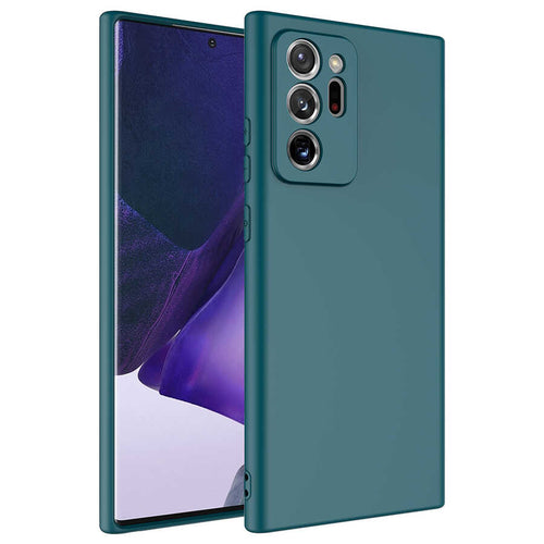Galaxy Note 20 Ultra Kılıf Zore Mara Lansman Kılıf - Koyu Yeşil