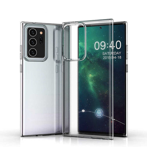 Galaxy Note 20 Ultra Kılıf Zore Süper Silikon Kılıf - Renksiz
