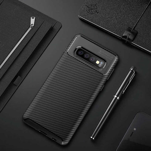 Galaxy S10 Kılıf Zore Negro Silikon Kılıf - Siyah