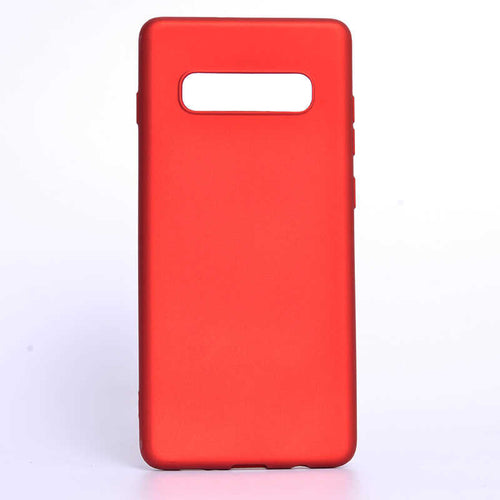Galaxy S10 Kılıf Zore Premier Silikon Kılıf - Kırmızı