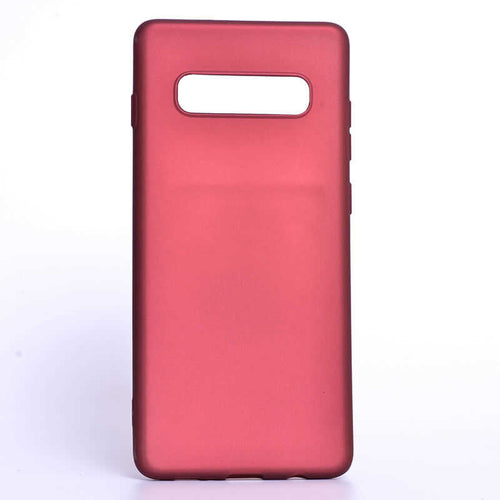 Galaxy S10 Kılıf Zore Premier Silikon Kılıf - Mürdüm