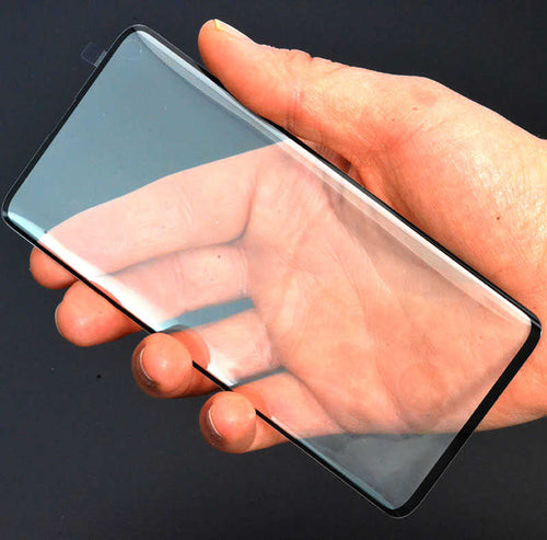 Galaxy S10 Zore Parmak İzli 3D Vov Cam Ekran Koruyucu - Siyah