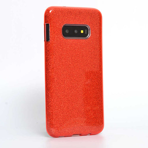 Galaxy S10E Kılıf Zore Shining Silikon - Kırmızı