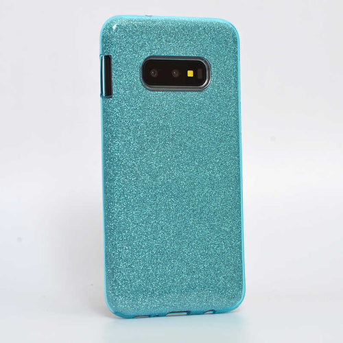 Galaxy S10E Kılıf Zore Shining Silikon - Mavi