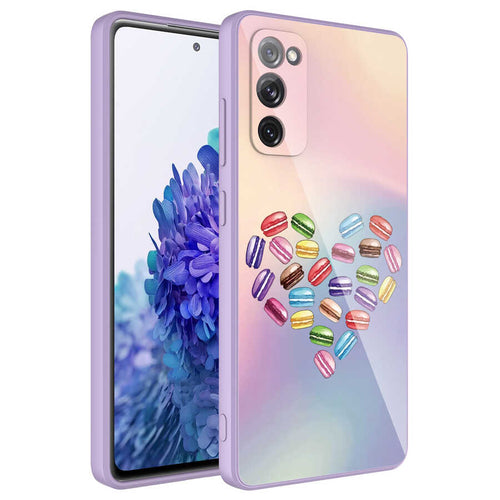 Galaxy S20 FE Kılıf Kamera Korumalı Desenli Sert Silikon Zore Epoksi Kılıf - NO1