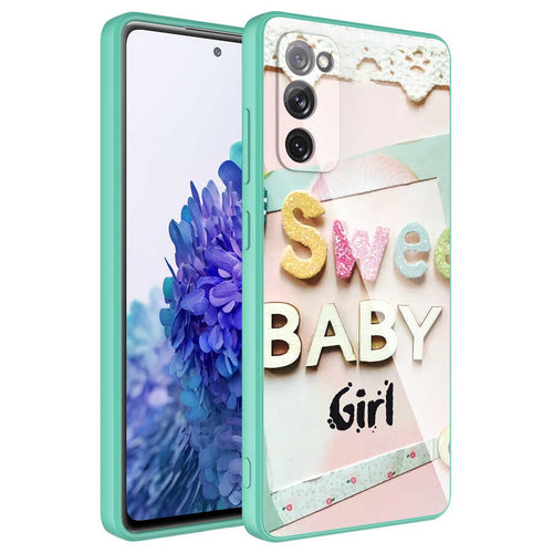 Galaxy S20 FE Kılıf Kamera Korumalı Desenli Sert Silikon Zore Epoksi Kılıf - NO5