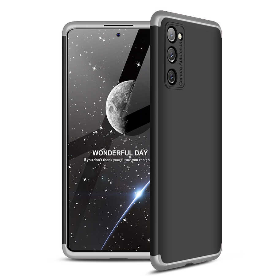 Galaxy S20 FE Kılıf Zore Ays Kılıf - Siyah-Gri