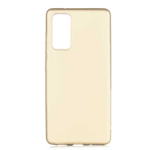 Galaxy S20 FE Kılıf Zore Premier Silikon Kılıf - Gold