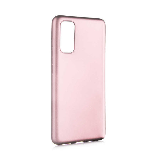 Galaxy S20 Kılıf Zore Premier Silikon Kılıf - Rose Gold