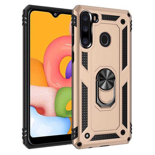 Galaxy A21 Kılıf Zore Vega Kılıf - Gold