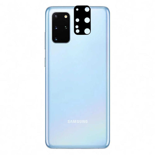 Galaxy S20 Plus Zore 3D Kamera Camı - Siyah