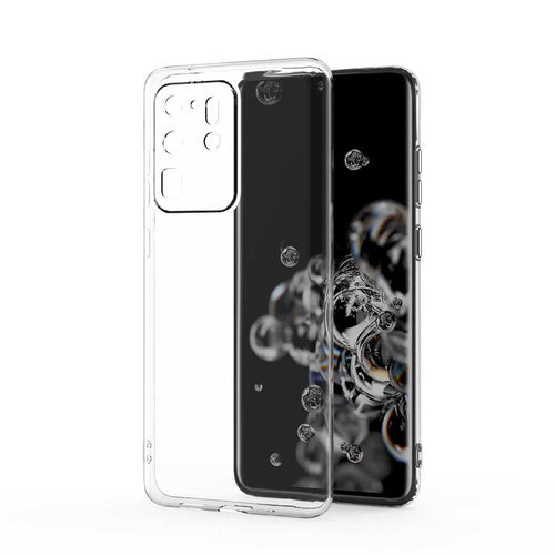 Galaxy S20 Ultra Kılıf Zore Kamera Korumalı Süper Silikon Kılıf - Renksiz