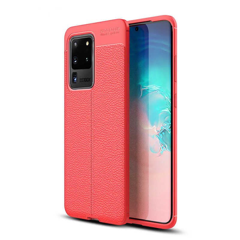 Galaxy S20 Ultra Kılıf Zore Niss Silikon Kılıf - Kırmızı