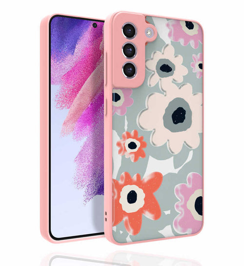 Galaxy S21 FE Kılıf Desenli Kamera Korumalı Parlak Zore Nora Kılıf - NO5