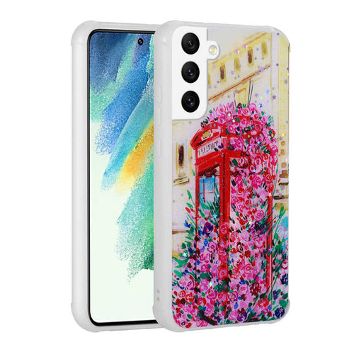Galaxy S21 FE Kılıf Simli Desenli Kamera Korumalı Parlak Zore Popy Kılıf - Kulübe