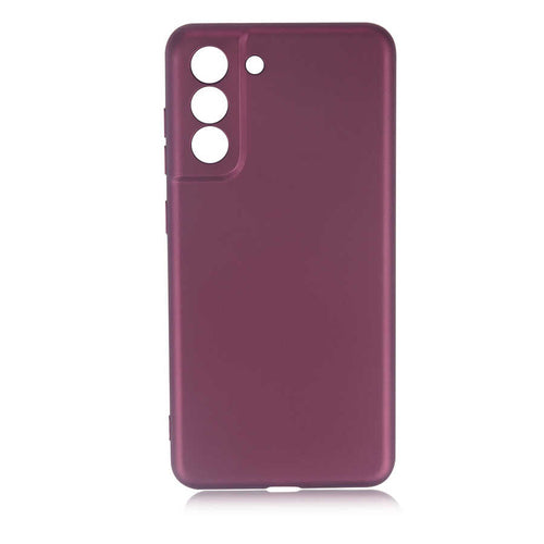 Galaxy S21 FE Kılıf Zore Premier Silikon Kılıf - Mürdüm