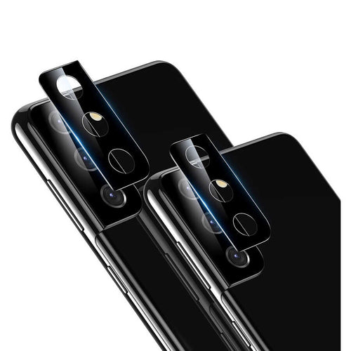 Galaxy S21 Plus Zore Kamera Lens Koruyucu Cam Filmi - Siyah