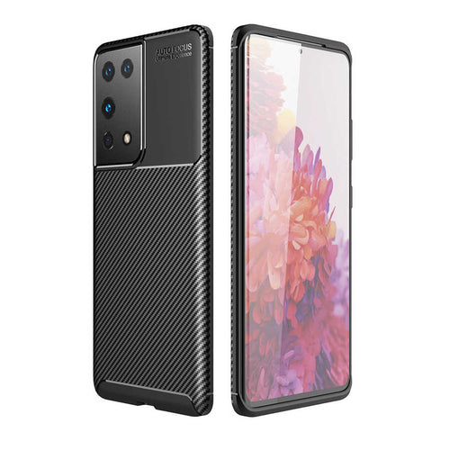 Galaxy S21 Ultra Kılıf Zore Negro Silikon Kılıf - Siyah