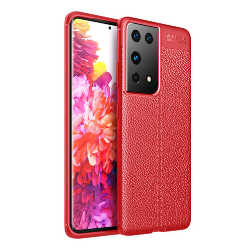 Galaxy S21 Ultra Kılıf Zore Niss Silikon Kılıf - Kırmızı