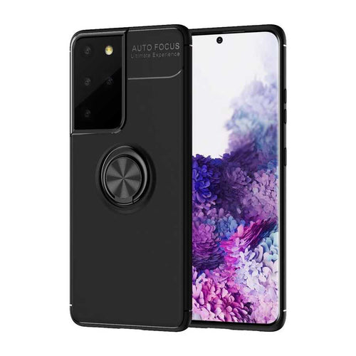 Galaxy S21 Ultra Kılıf Zore Ravel Silikon Kılıf - Siyah