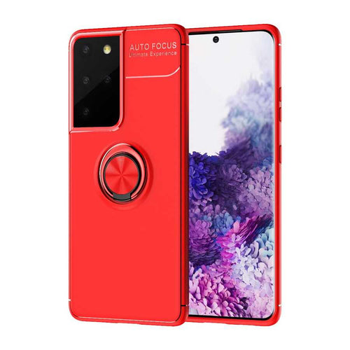 Galaxy S21 Ultra Kılıf Zore Ravel Silikon Kılıf - Kırmızı