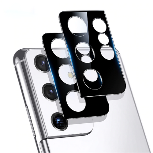 Galaxy S21 Ultra Zore 3D Kamera Camı - Siyah