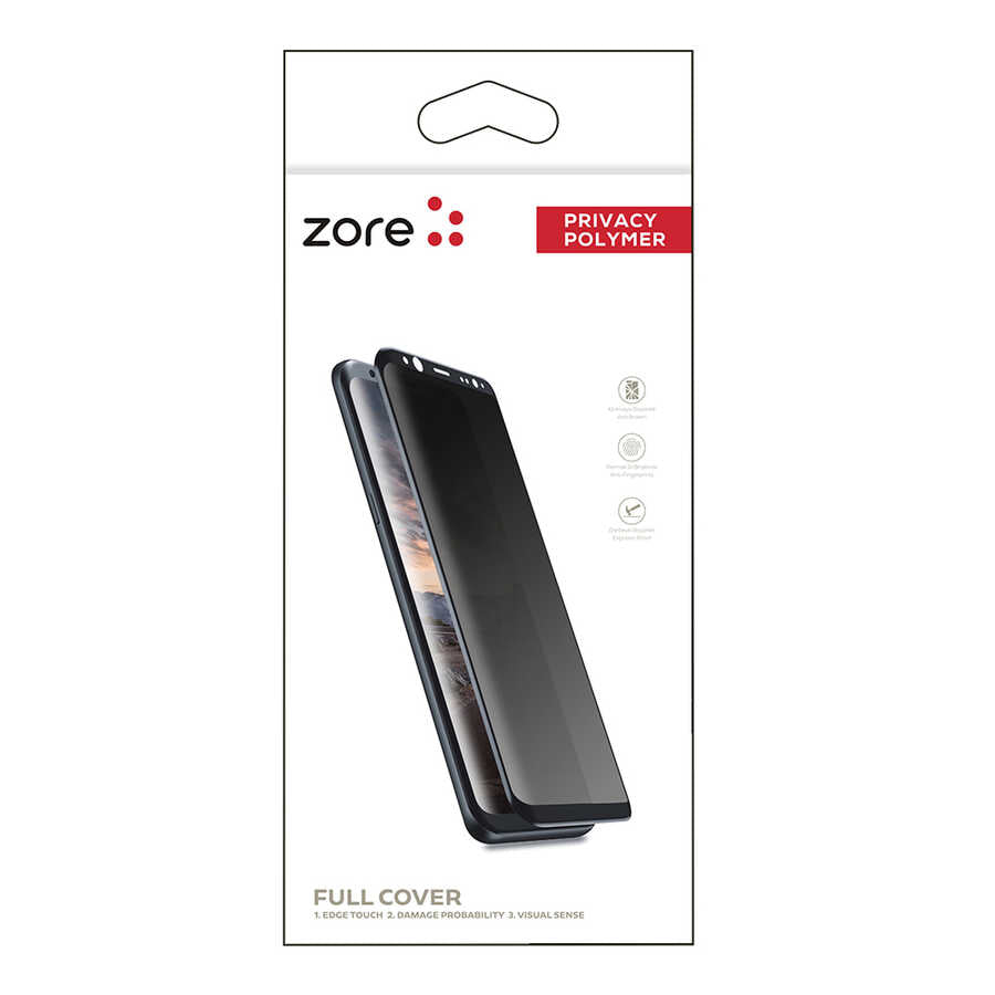 Galaxy S21 Zore Privacy Polymer Nano Ekran Koruyucu - Siyah
