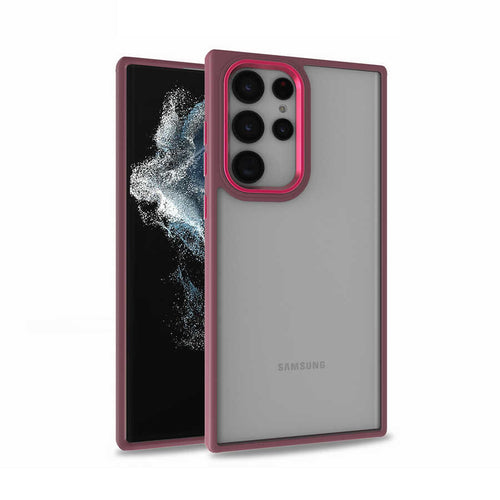 Galaxy S22 Ultra Kılıf Zore Flora Kılıf - Kırmızı