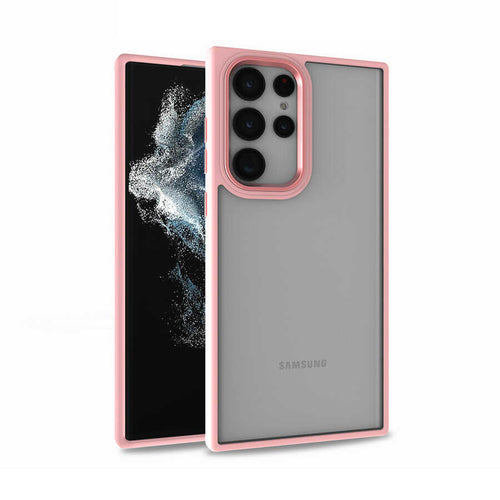 Galaxy S22 Ultra Kılıf Zore Flora Kılıf - Rose Gold