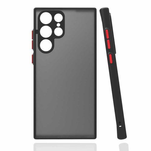 Galaxy S22 Ultra Kılıf Zore Hux Kılıf - Siyah