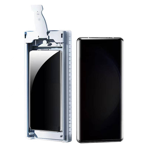Galaxy S22 Ultra Zore Uygulama Aparatlı 6in1 Easy Privacy Body Ekran Koruyucu - Siyah